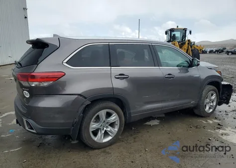 2019 Toyota Highlander Hybrid Limited/Ltd Platinum from USA, damaged, VIN 5TDDGRFH8KS070876